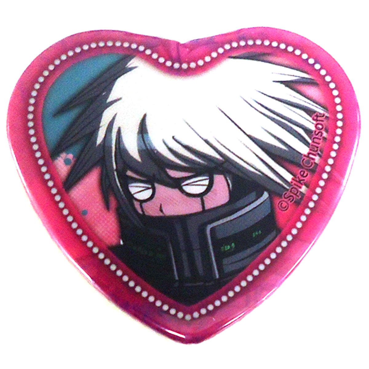 K1-B0 Danganronpa Infinity in Namjatown 8th Anniversary All Despair Embarrassed Face Heart Button Collection New Danganronpa V3 Ver. [USED]