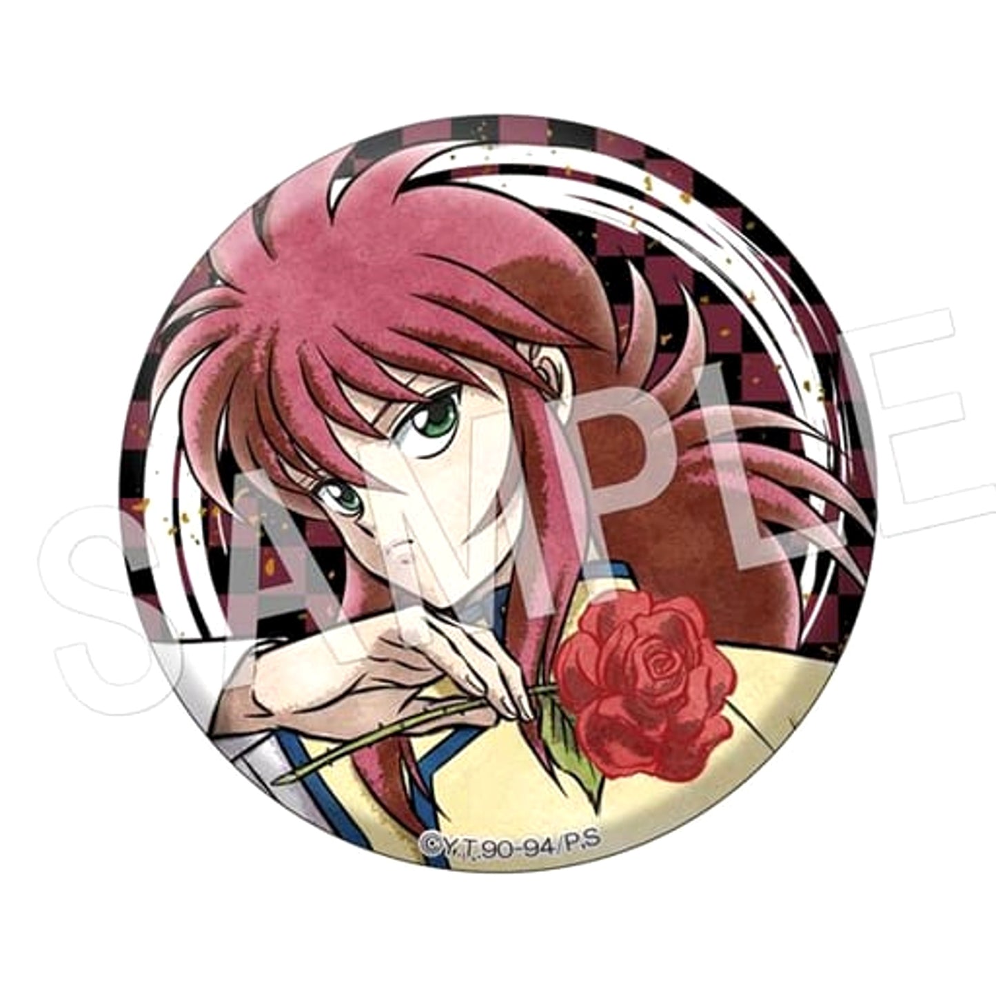 Yu Yu Hakusho Kurama Fortune Japanese Paper Button [USED]