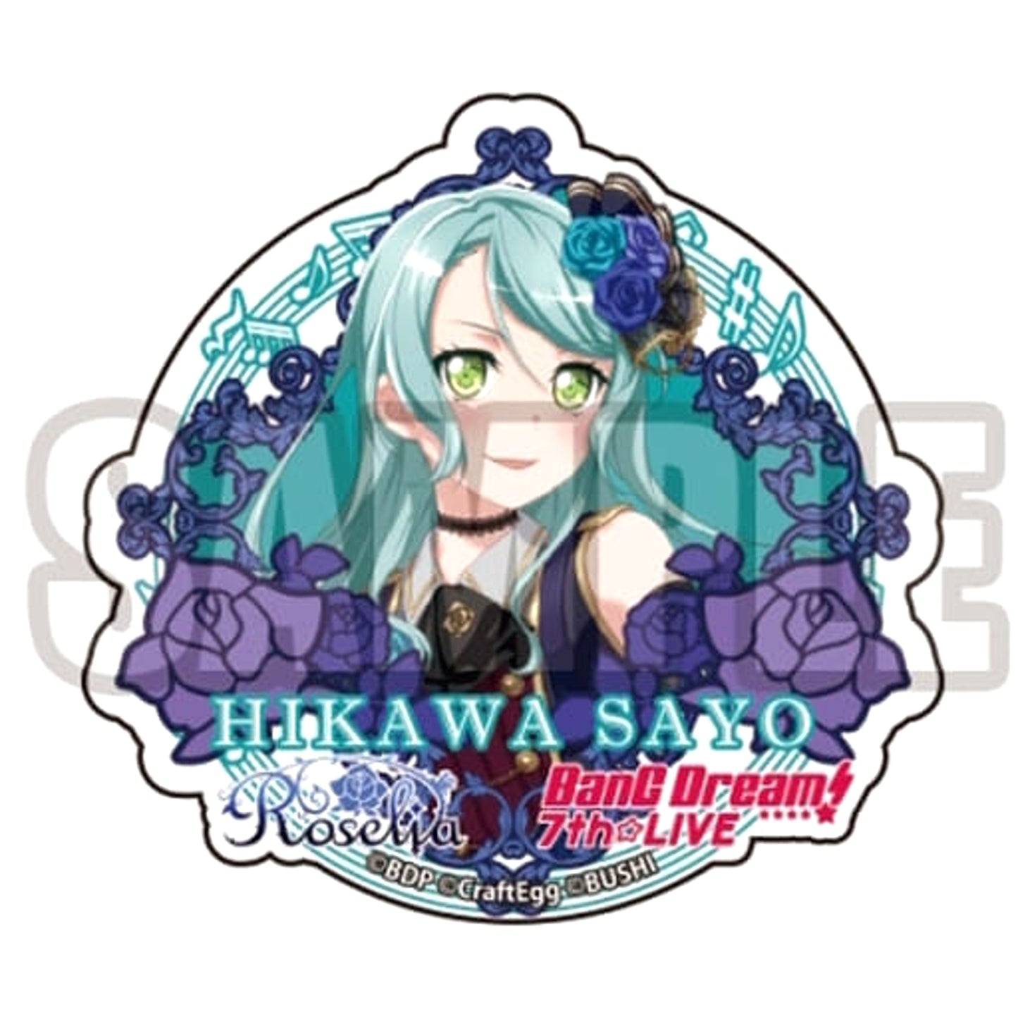 BanG Dream! Girls Band Party! Sayo Hikawa Trading Acrylic Badge Buttons [USED]