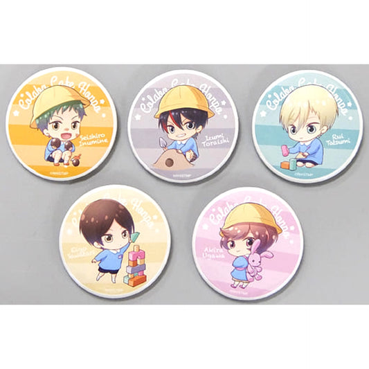 Team Hiiragi Star Myu 5 Piece Set Button Collabo Cafe Honpo Limited [USED]