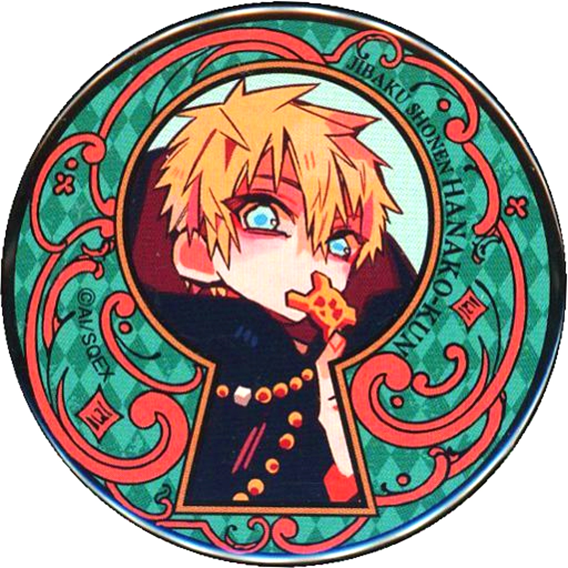 Teru Minamoto Toilet-Bound Hanako-kun Trading Button Ghost Hotel's Cafe [USED]