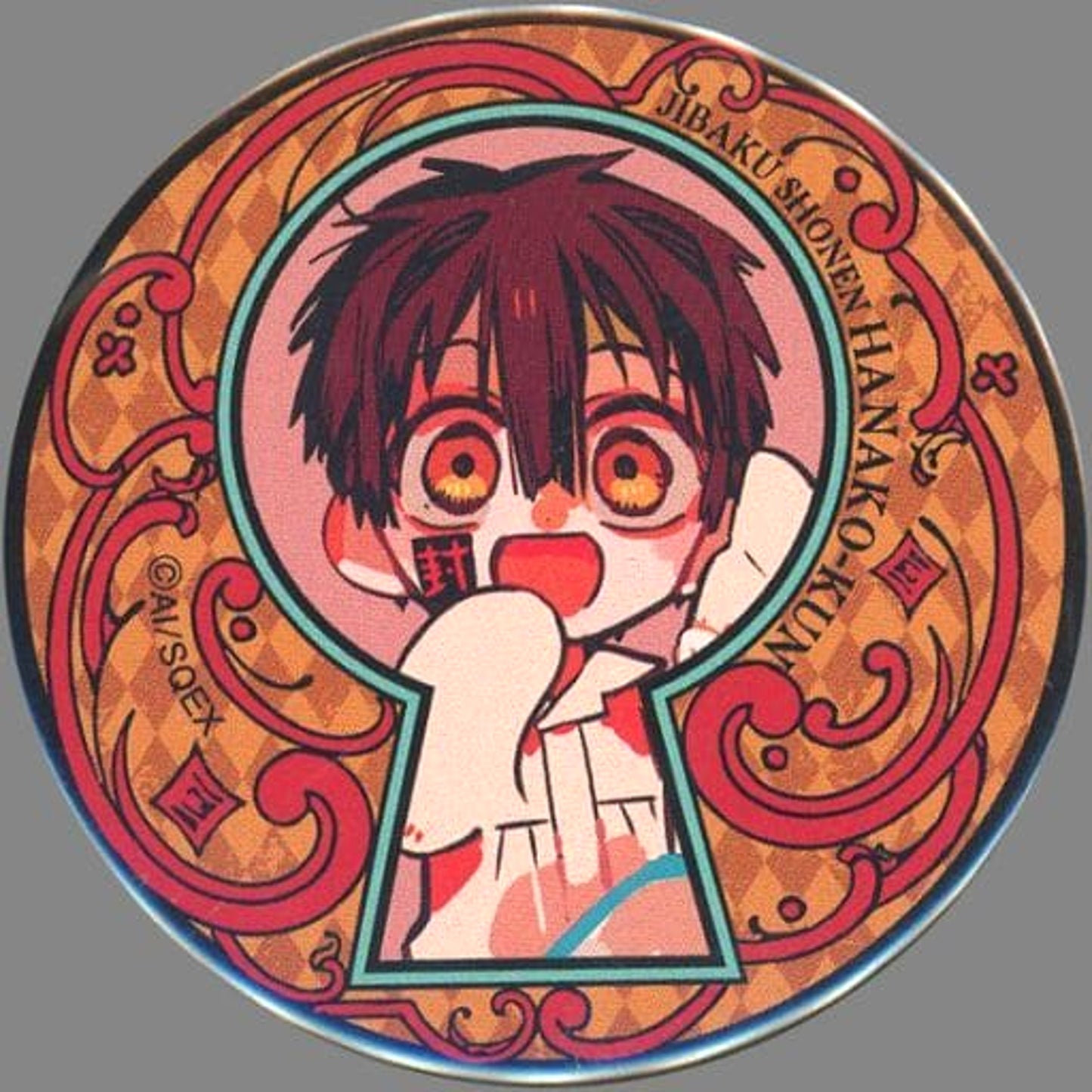 Toilet Bound Hanako kun Tsukasa Trading Can Badge Ghost Hotel's Cafe Limited Buttons [USED]