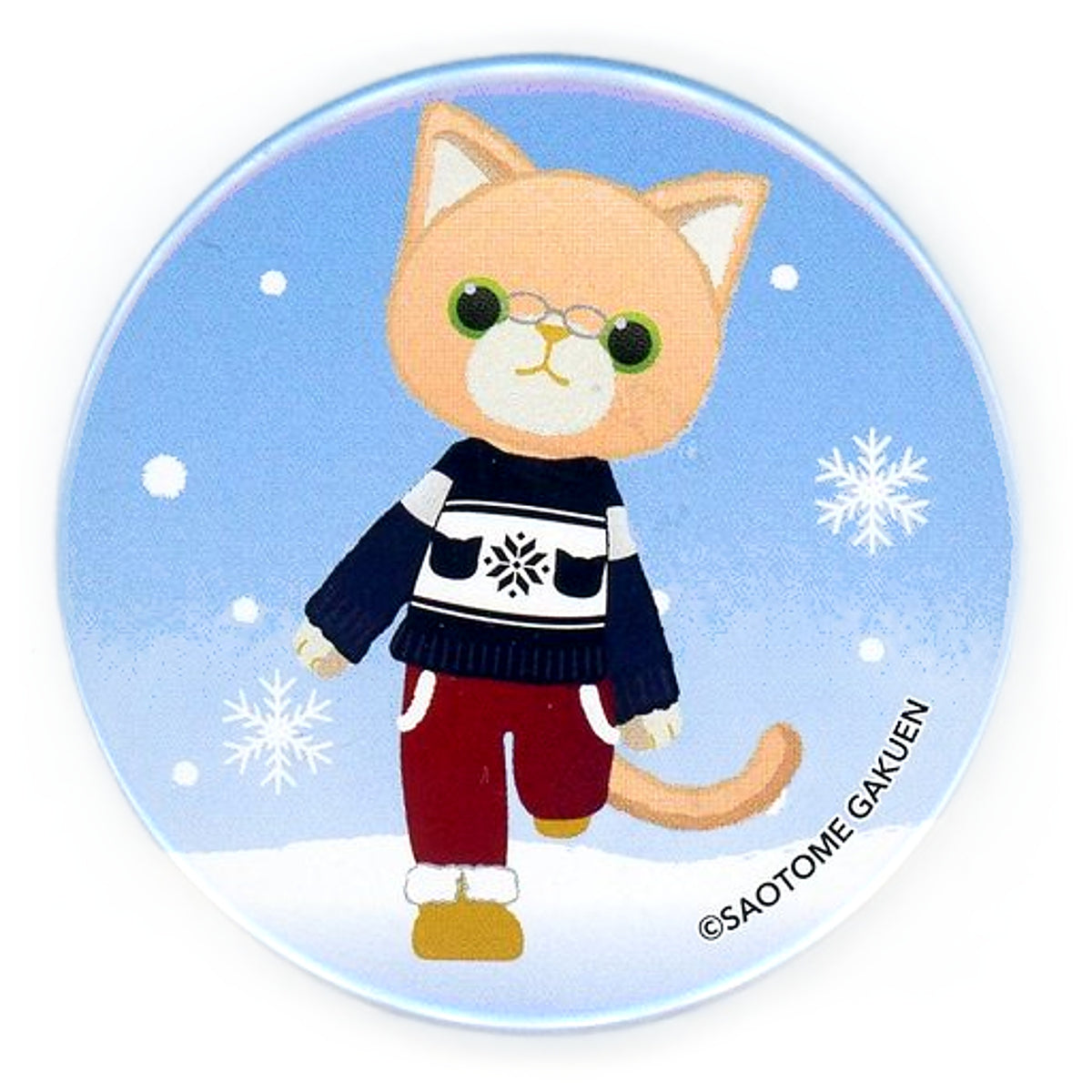 Citron Natsuki Shinomiya Uta no Prince Sama Prince Cat WINTER HOLIDAY Trading Tin Badge Happy Snow Ver. Can Badge Can Badge [USED]