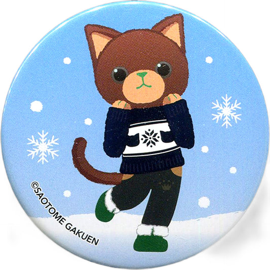 Reiji Kotobuki Verde Uta no Prince Sama Prince Cat WINTER HOLIDAY Trading Tin Badge Happy Snow Ver. Lapel Pin [USED]