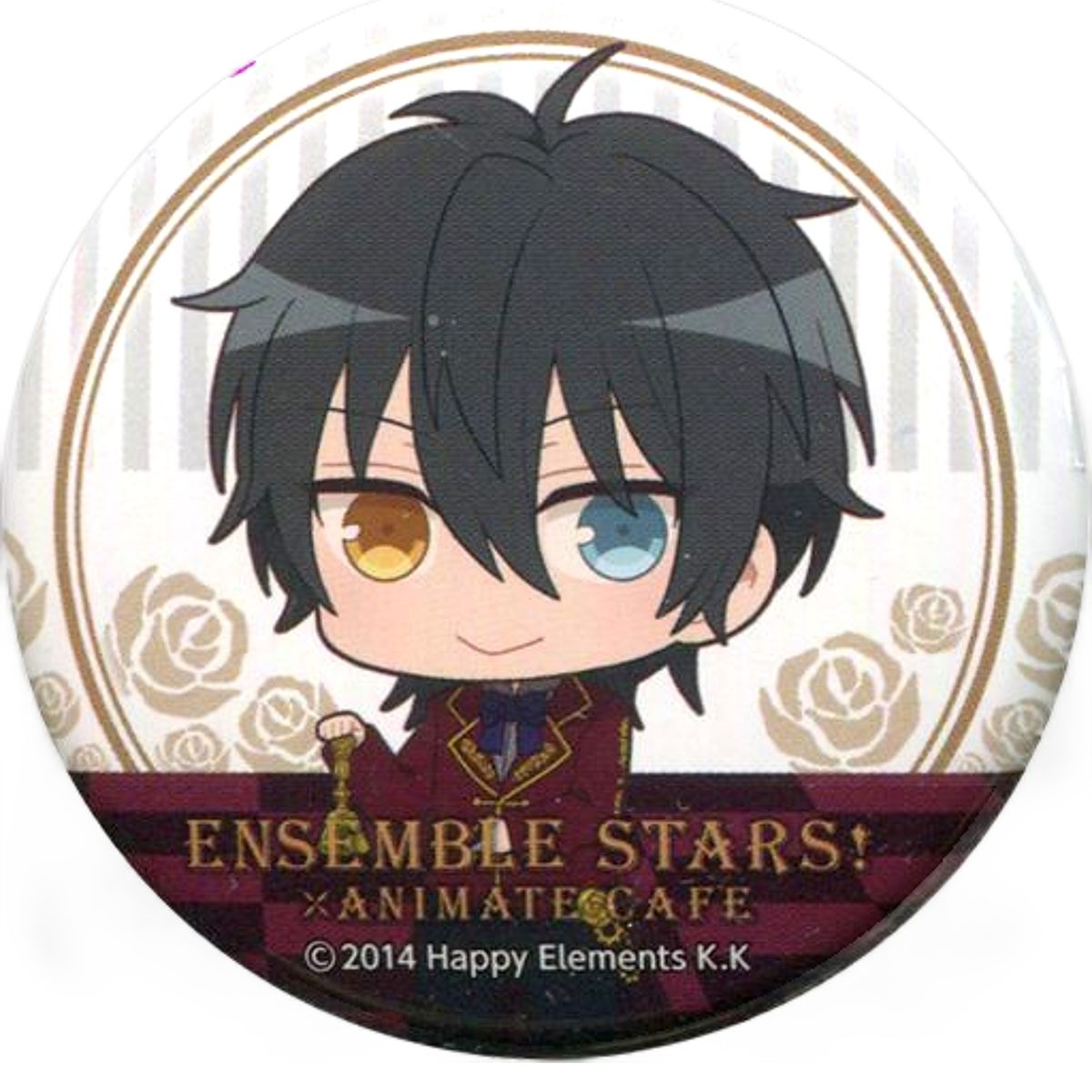 Ensemble Stars! Mika Kagehira Trading Can Badge Blood Banquet Ver.A Group animate cafe Limited Buttons [USED]