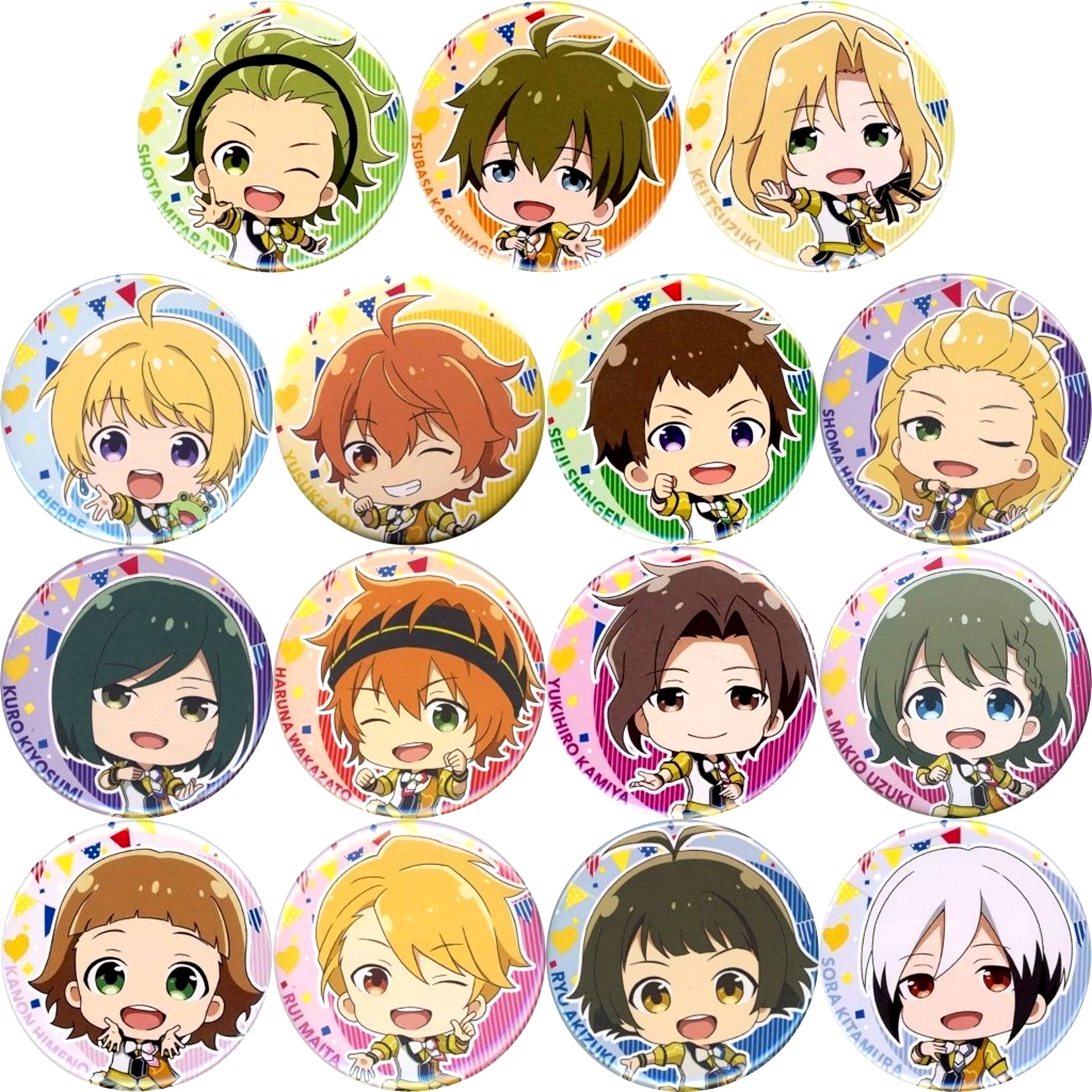 Shota Mitarai & Others THE IDOLM@STER SideM All 15 Types Set Official Random Button Mental Producer Meeting 315 Sp@Rkling Time with All!!! Limited [USED]