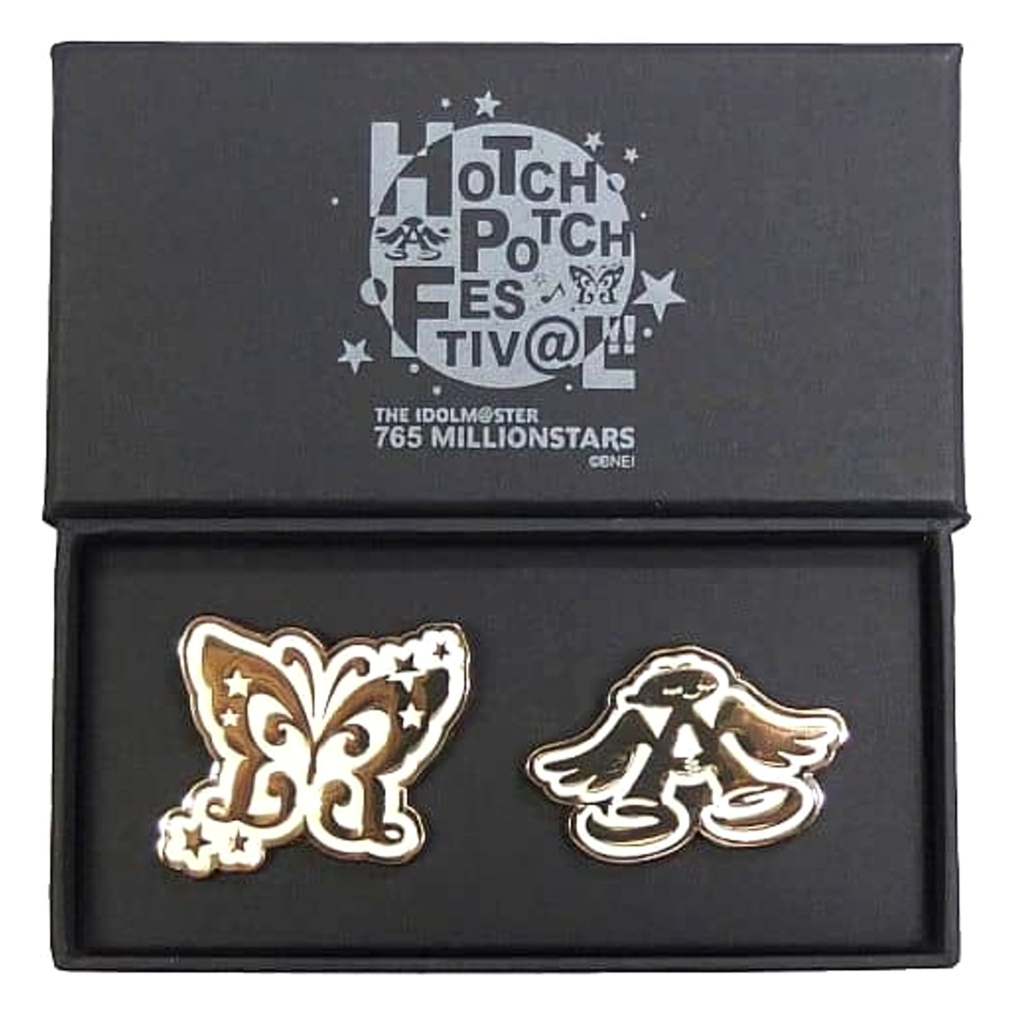Engel Papillon THE IDOLM@STER Set of 2 Pin Badge Set Asobi Store Limited 765 Millionstars Hotchpotch Festiv@L!! Blu-ray Gottani-Box Special Edition Bundled Bonus [USED]