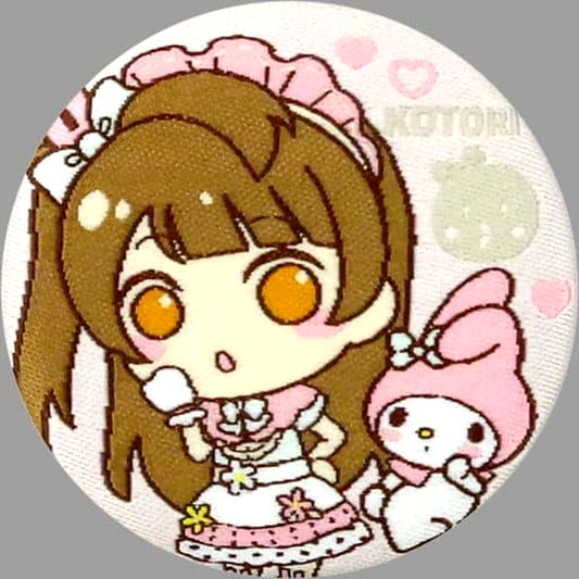 Puchiguru Love Live! X Sanrio Characters Kotori Minami My Melody Woven Embroidery Can Badge M's Buttons [USED]