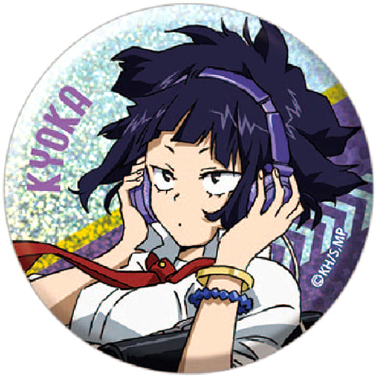 My Hero Academia Kyoka Jiro Glitter Can Badge Collection Buttons [USED]
