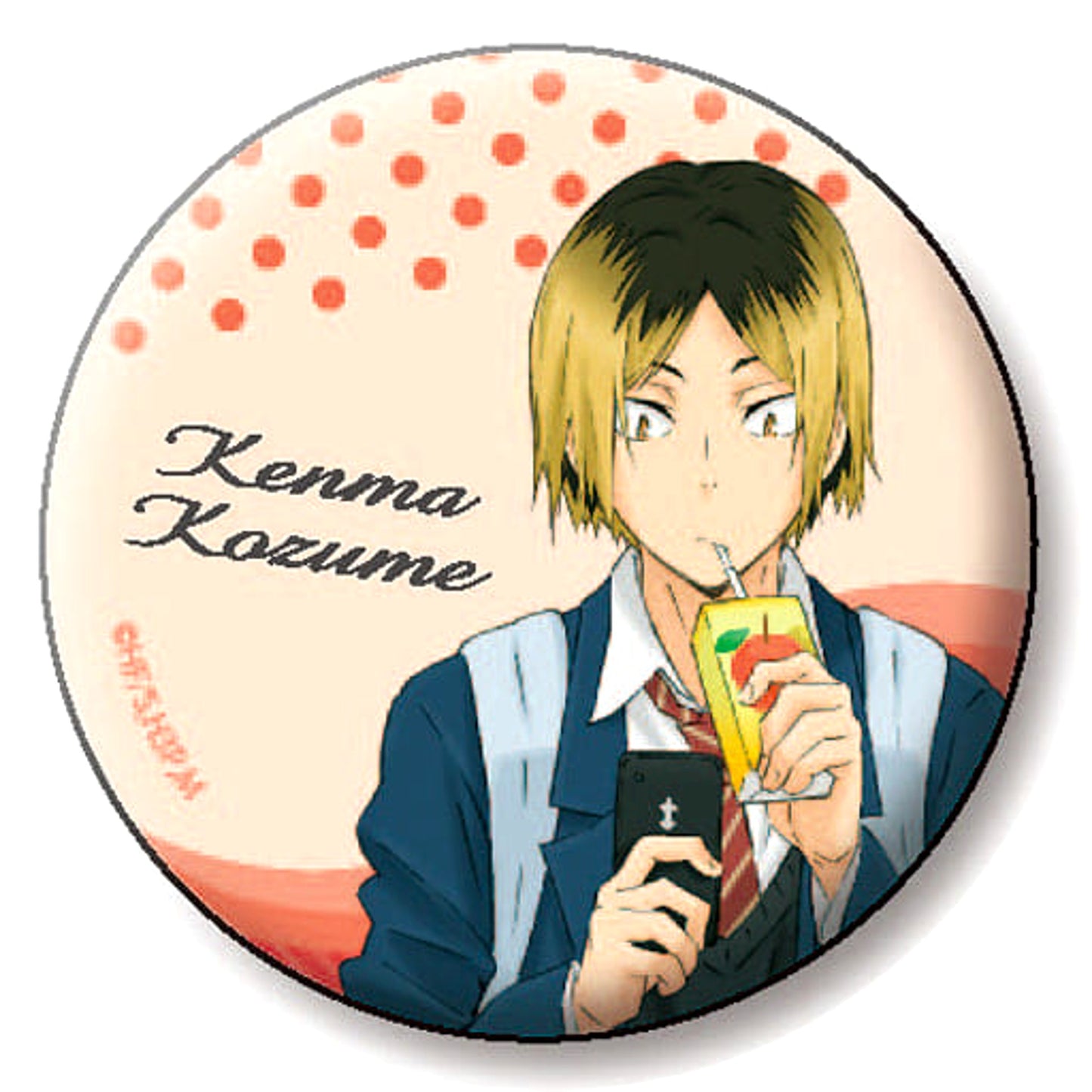Haikyu!! Kenma Kozume Full Color Can Badge Collection Buttons [USED]