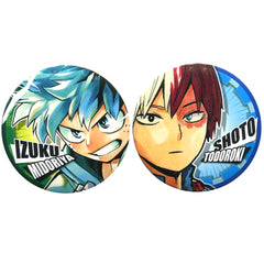 My Hero Academia Izuku Midoriya Shoto Todoroki JF2019 Limited Ver. Collection Can Badge Jump Festa 2019 Limited Set of 2 Buttons [USED]