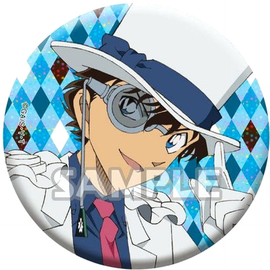 Detective Conan Kid the Phantom Thief Holo Big Can Badge Buttons [USED]