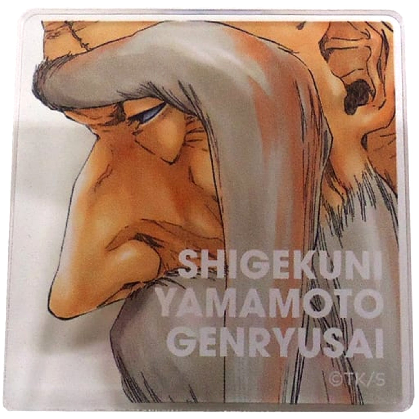 Bleach Shigekuni Yamamoto-Genryusai WJ50th Anniversary Acrylic Badge Collection Jump Festa 2019 Limited Buttons [USED]