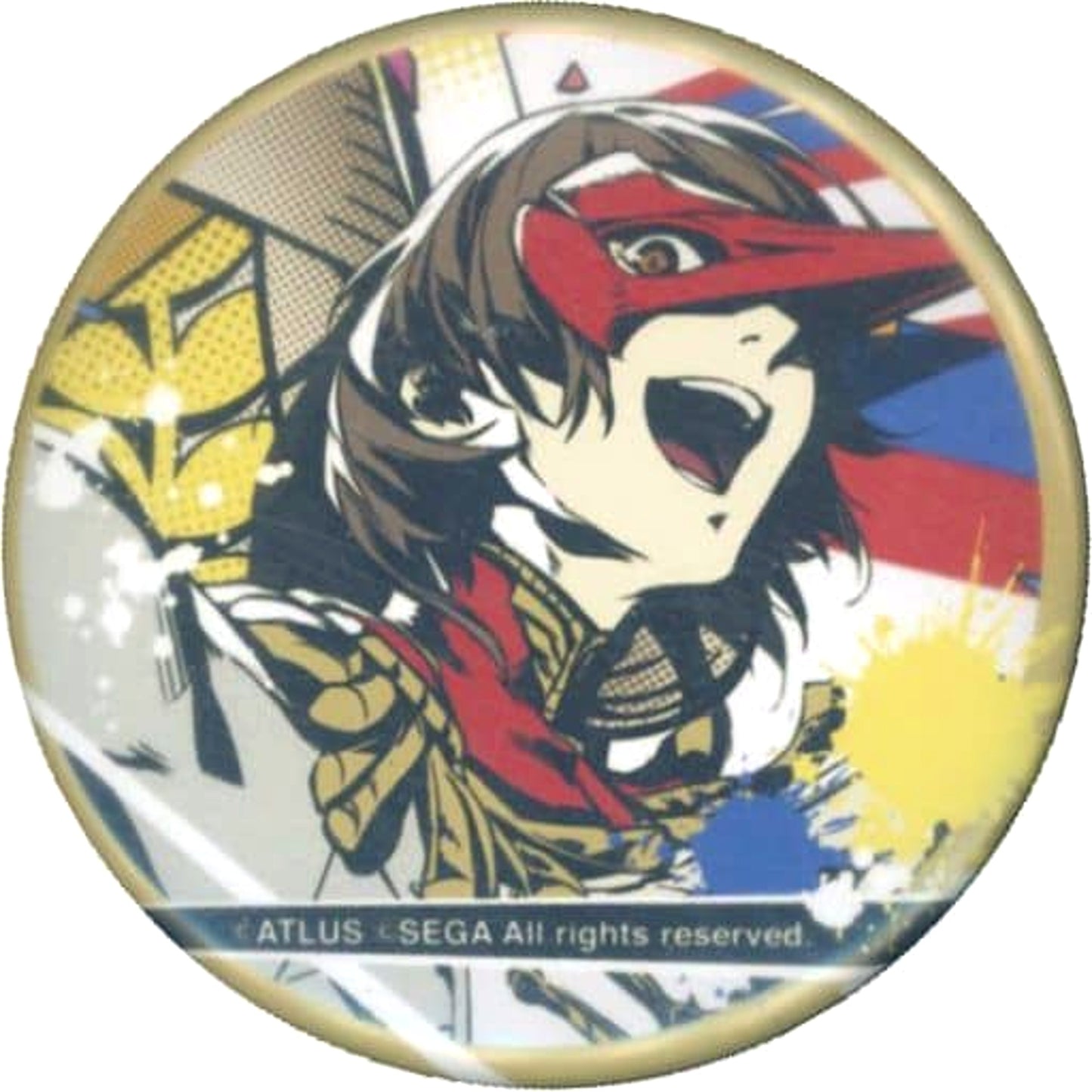 Goro Akechi Crow Persona 5 Button Shujinko no Hokago in Akihabara Limited Teach Me King! Gunabout Lesson Oda Special! Shooting Prize [USED]