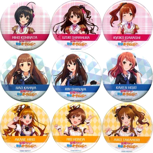 Set of 9 The Idolmaster Cinderella Girls x TOKYO MYSTERY CIRCUS Breakthrough Difficult Audition Trading Badge [USED]