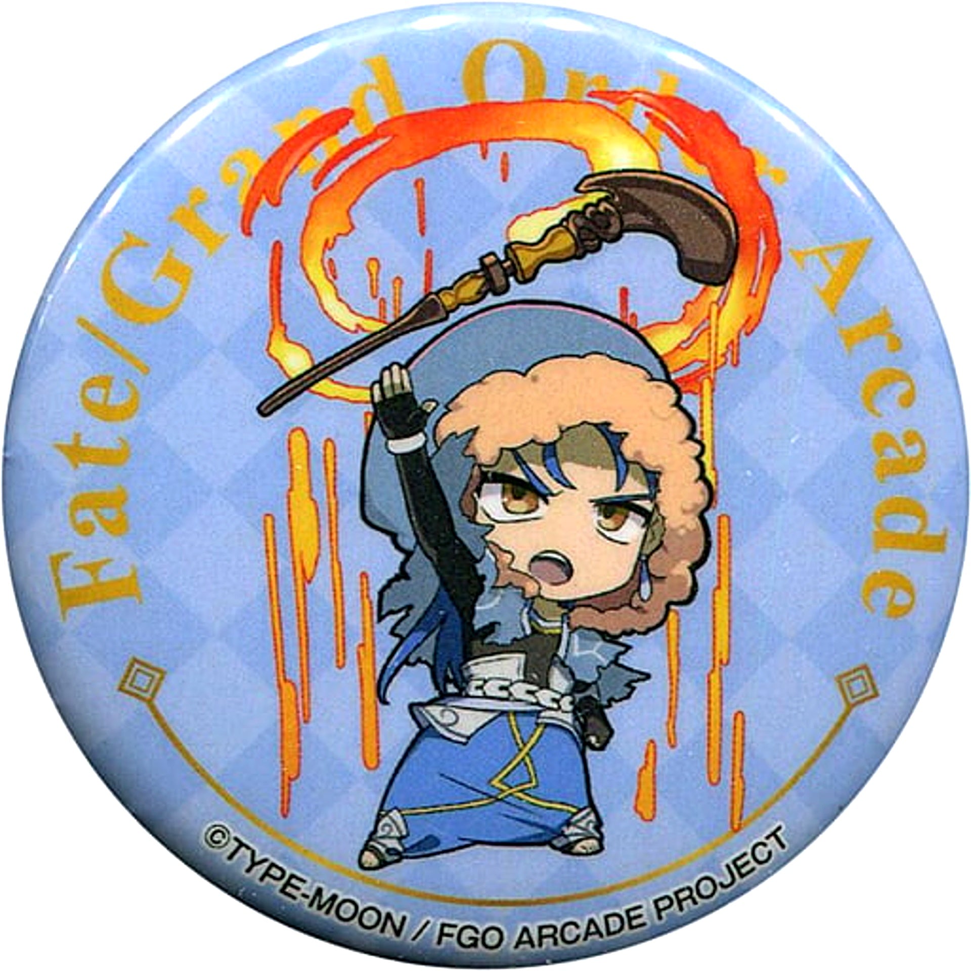 Caster Cu Chulainn Fate/Grand Order Arcade Deformed Button B Sega Collabo Cafe [USED]