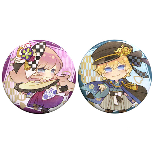 Taisho x Alice Alice Sayuri Kuji 2018 Can Badge animate Girls Festival 2018 Limited Prize D Set of 2 Buttons [USED]
