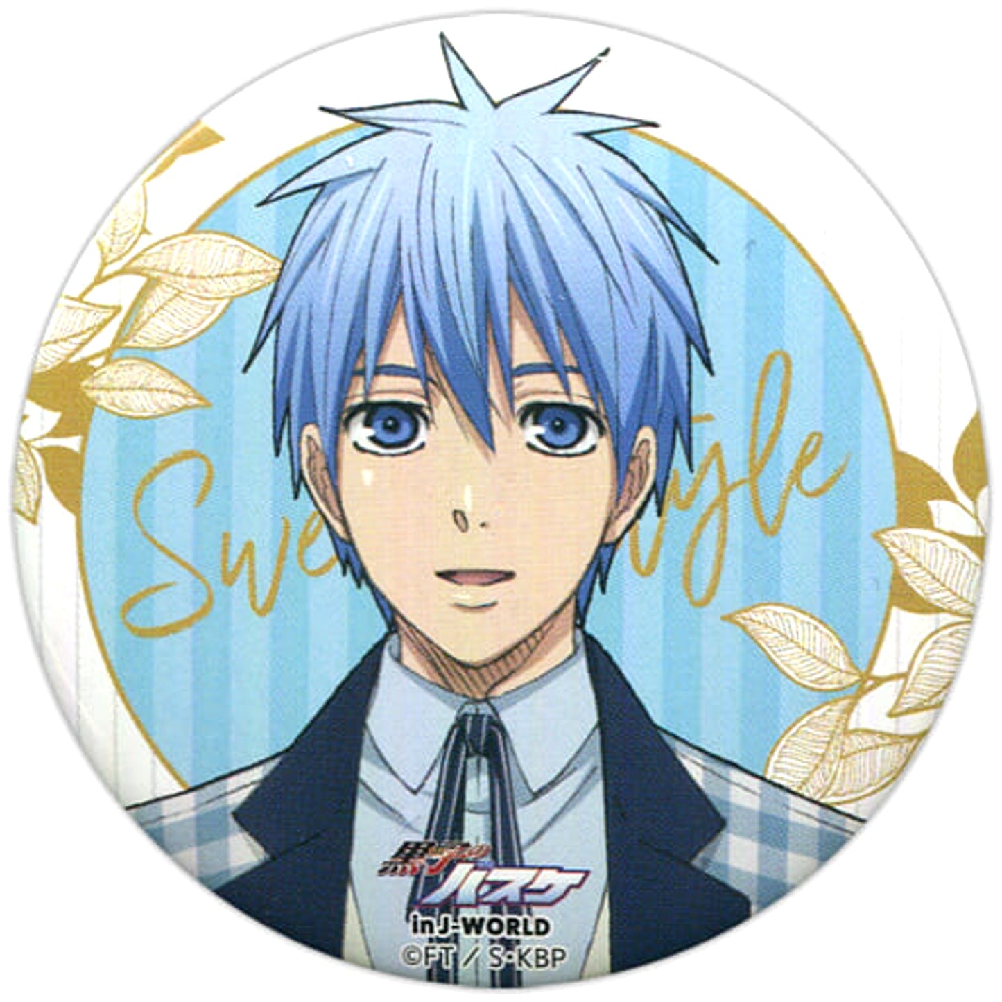 Kuroko's Basketball Tetsuya Kuroko 56mm Can Badge J-World Collection Sweets Style Ver. Tetsuya Kuroko Limited Mini Attraction Manager no Oshigoto Basketball Prize Buttons [USED]