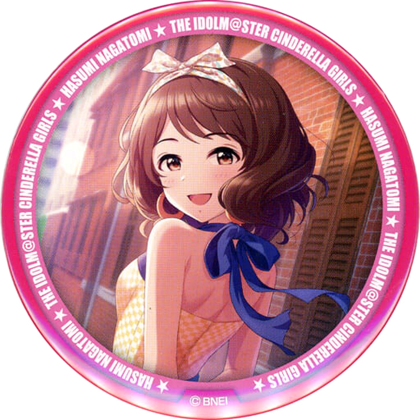 THE IDOLM@STER Cinderella Girls Hasumi Nagatomi Kuji M@Ster Can Badge Idolm@ster Official Shop Limited Kuji M@Ster Prize C Buttons [USED]
