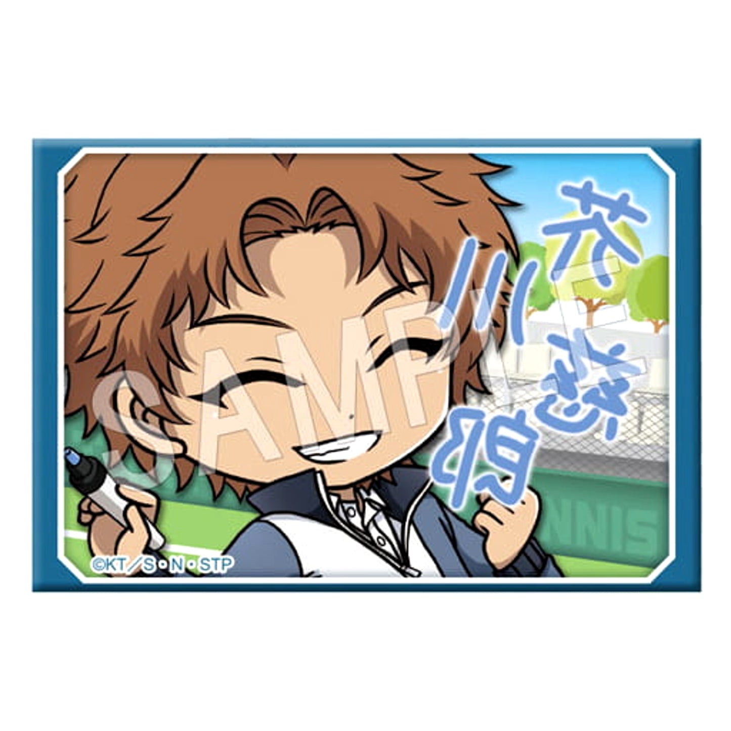 The New Prince of Tennis Jiro Akutagawa Trading Square Can Badge Camera Signature Ver. Hyotei Buttons [USED]