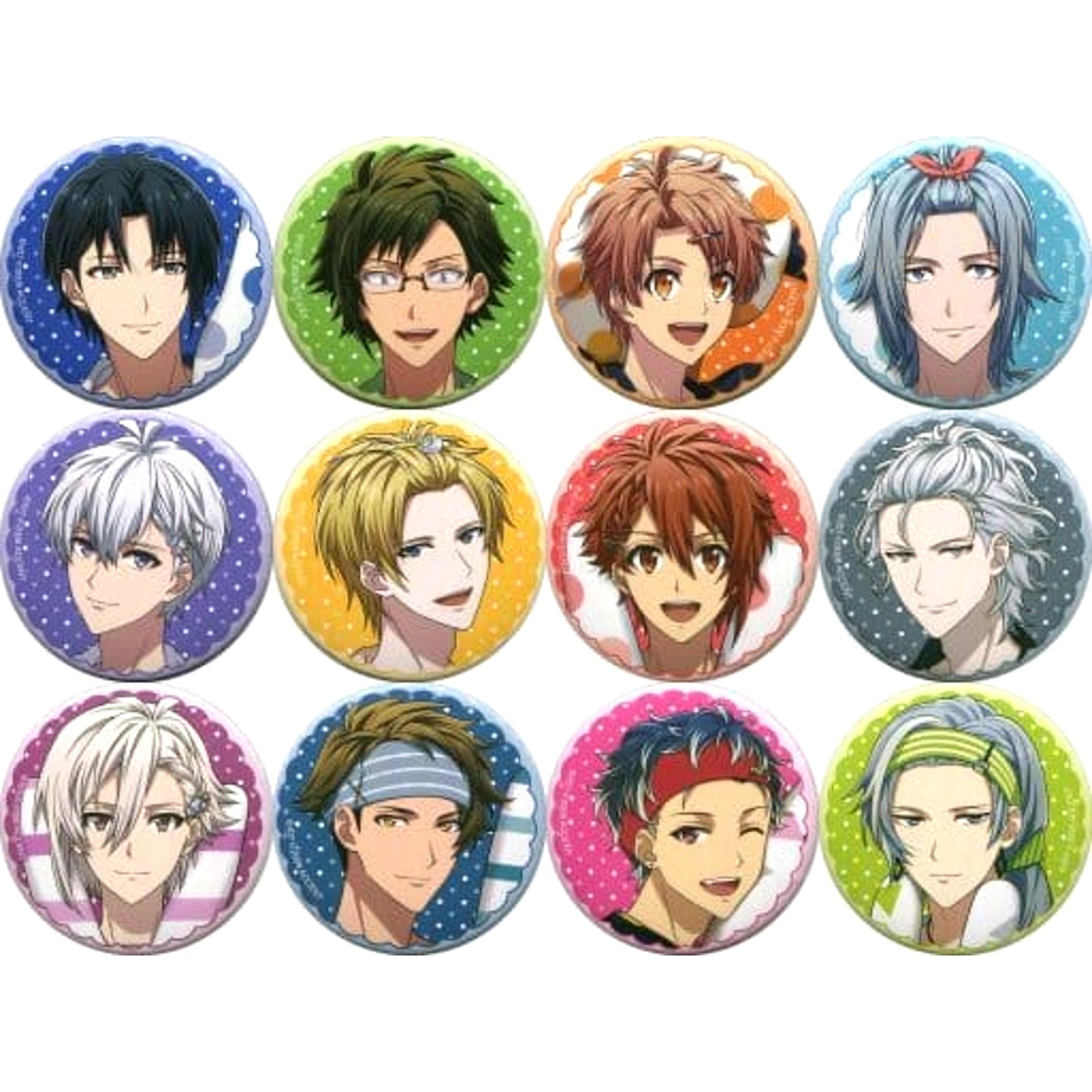 IDOLiSH7 x Craftholic Iori Izumi & Others Character Badge Collection All 12 Types Set Buttons [USED]