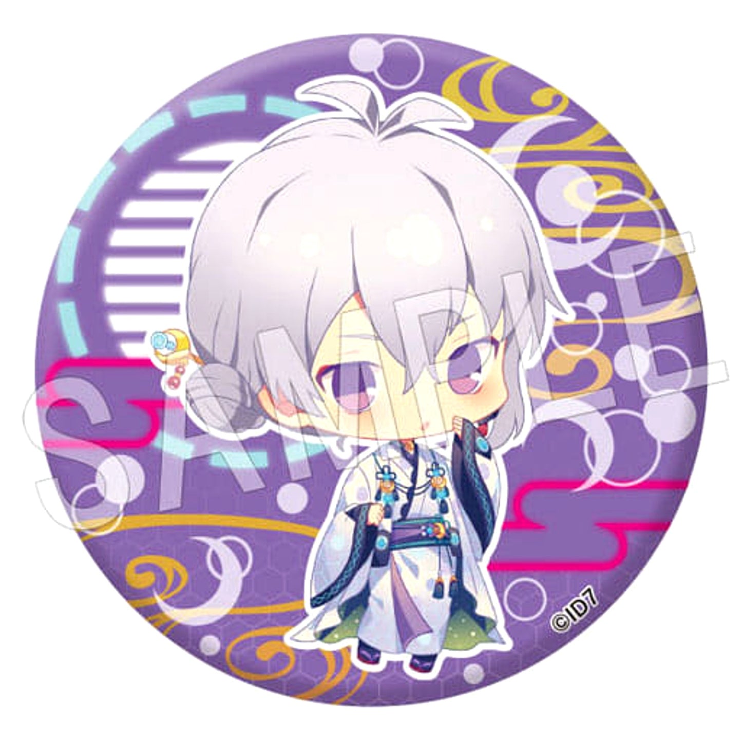 IDOLiSH7 Sogo Osaka Trading Can Badge Cyber Techno Mini Character Ver. Buttons [USED]