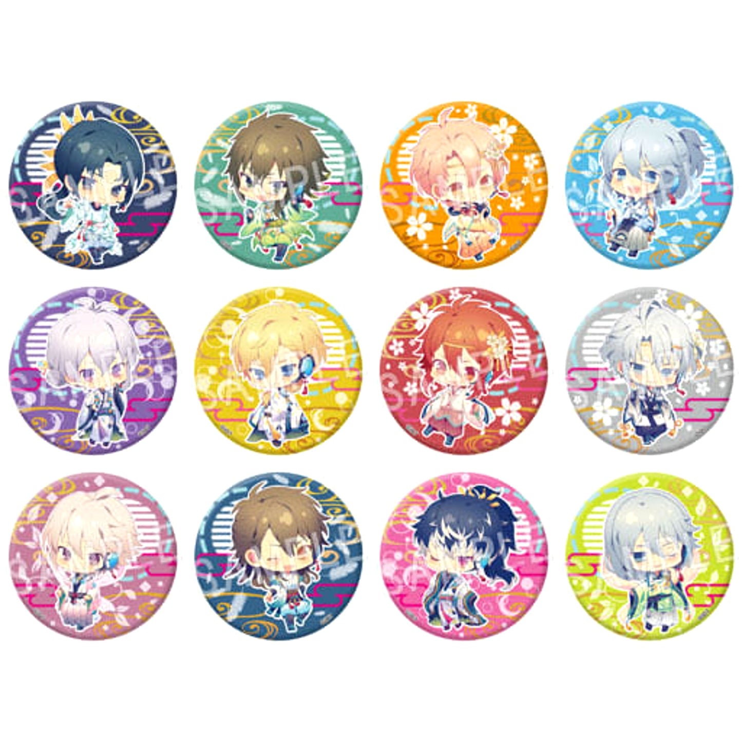 IDOLiSH7 Iori Izumi & Others Trading Can Badge All 12 Types Set Buttons [USED]