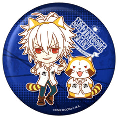 Hypnosis Mic: Division Rap Battle x Rascal the Raccoon Samatoki Aohitsugi Rascal Okkime Can Badge Collection Buttons [USED]