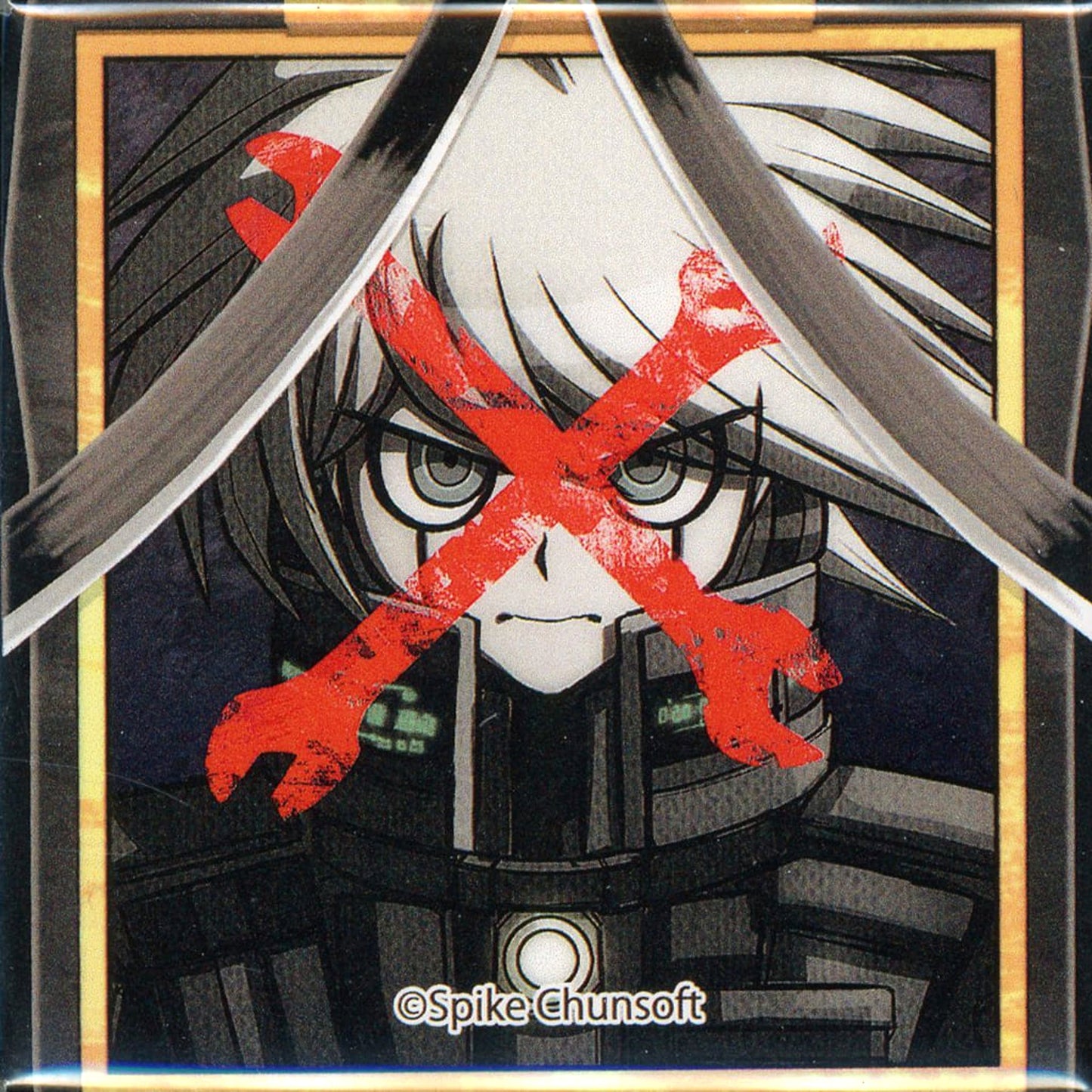 Danganronpa V3: Killing Harmony Kiibo Rakuten Collection Memorial Square Can Badge Part 2 Prize B-5 Buttons [USED]