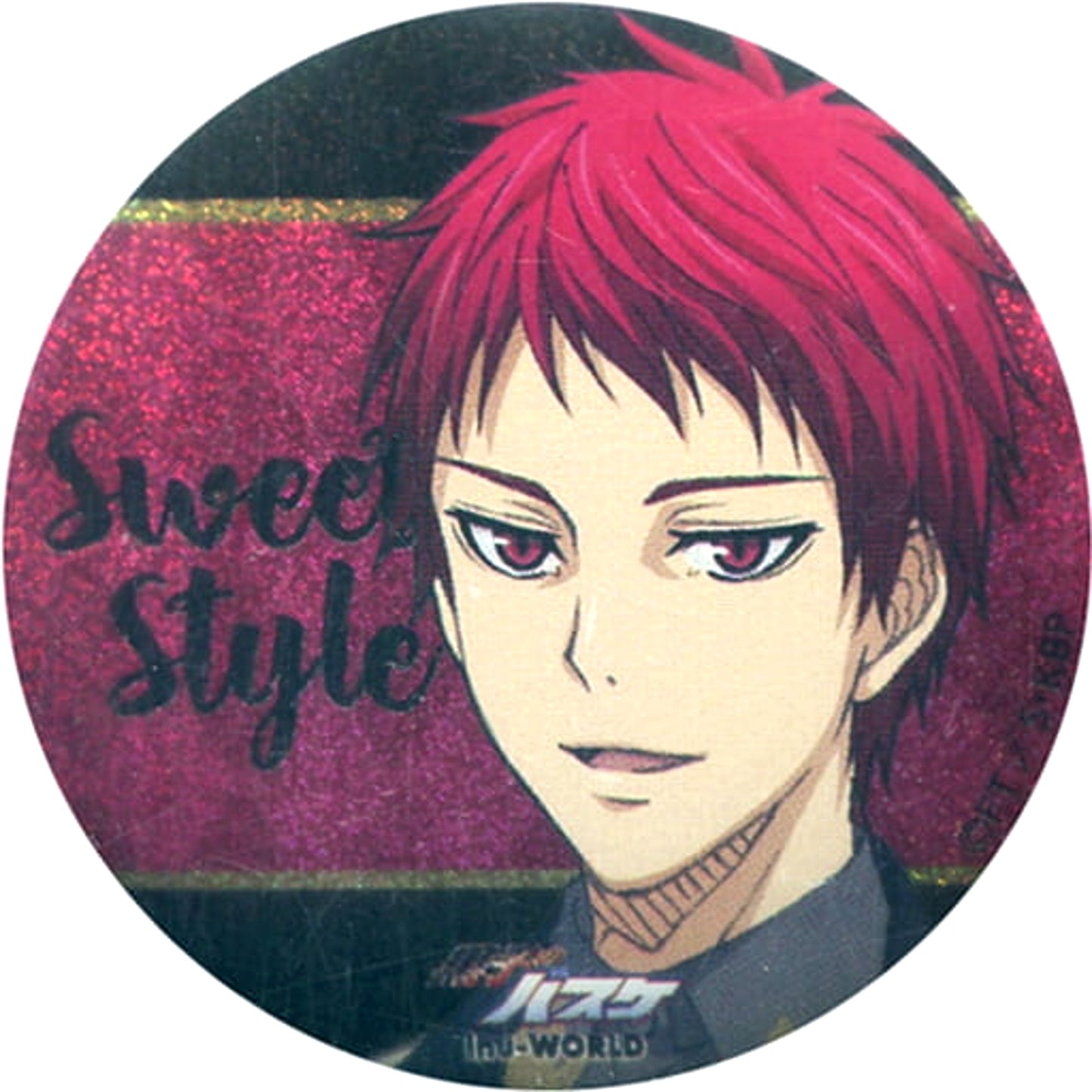 Seijuro Akashi Kuroko's Basketball 44mm Glitter Button J-World Collection Sweets Style Ver.Special Limited Mini Attraction Manager no Oshigoto Cake Prize [USED]