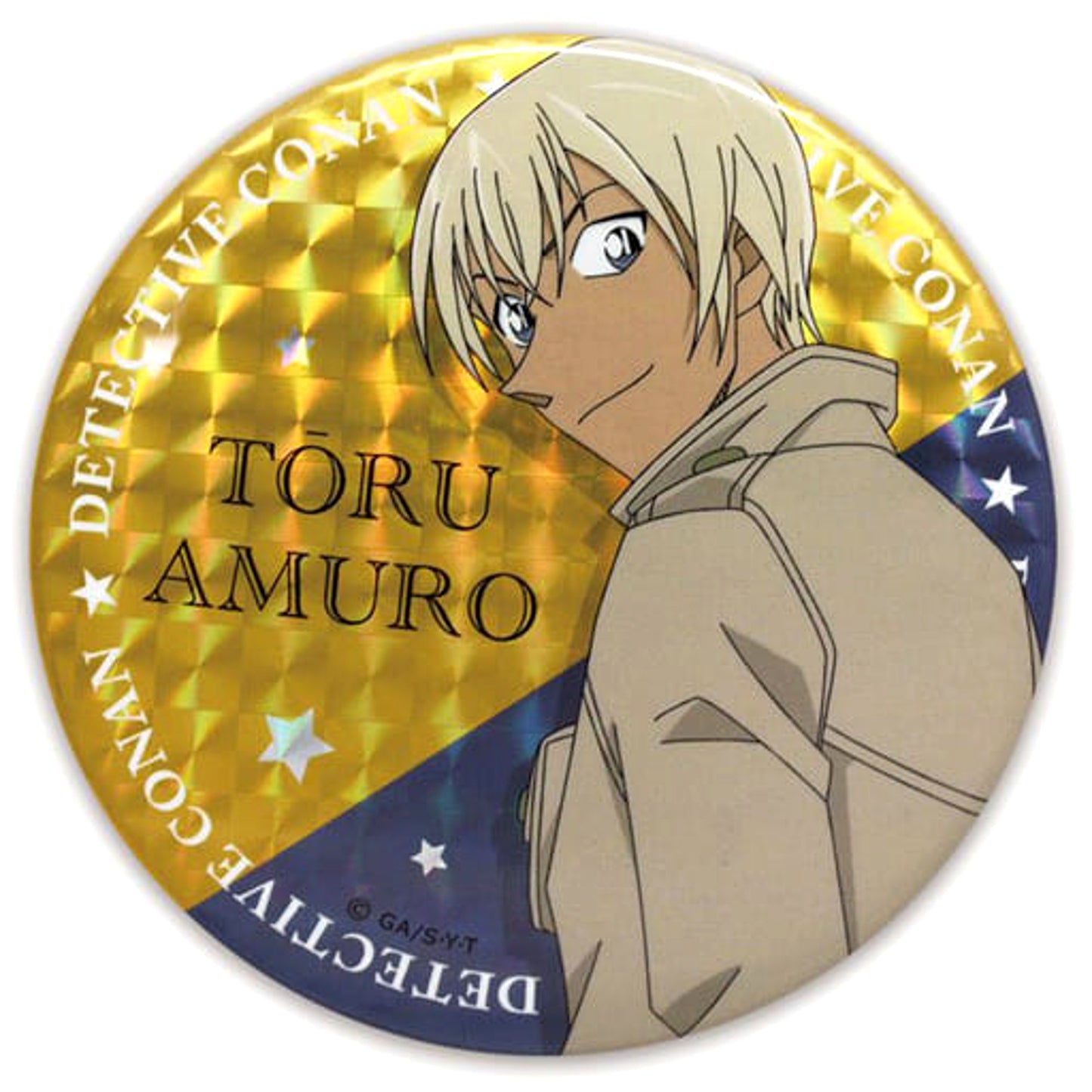 Toru Amuro Detective Conan Hologram Button [USED]
