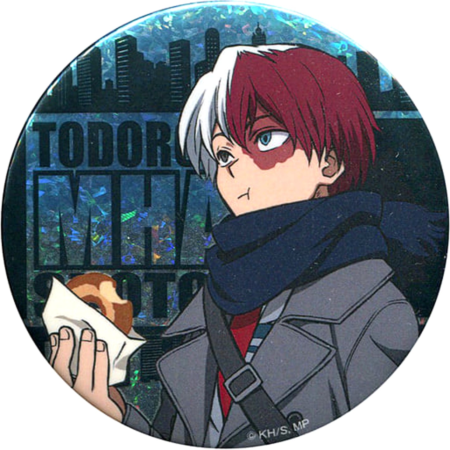 Shoto Todoroki My Hero Academia Hologram Button Sega Collaboration Cafe Limited [USED]