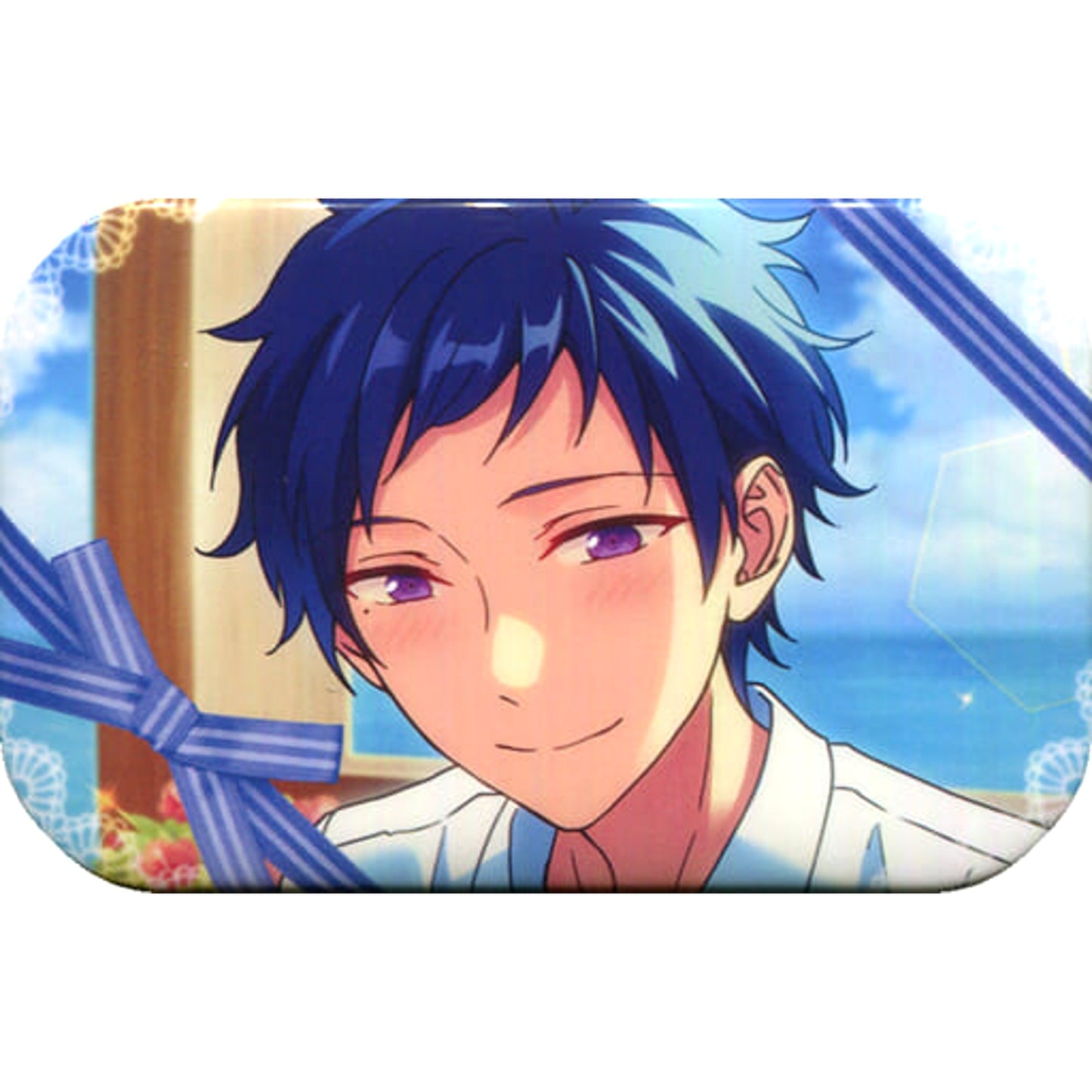 Yuzuru Fushimi Ensemble Stars! Valentine Marukaku Button 2019Ver. [USED]