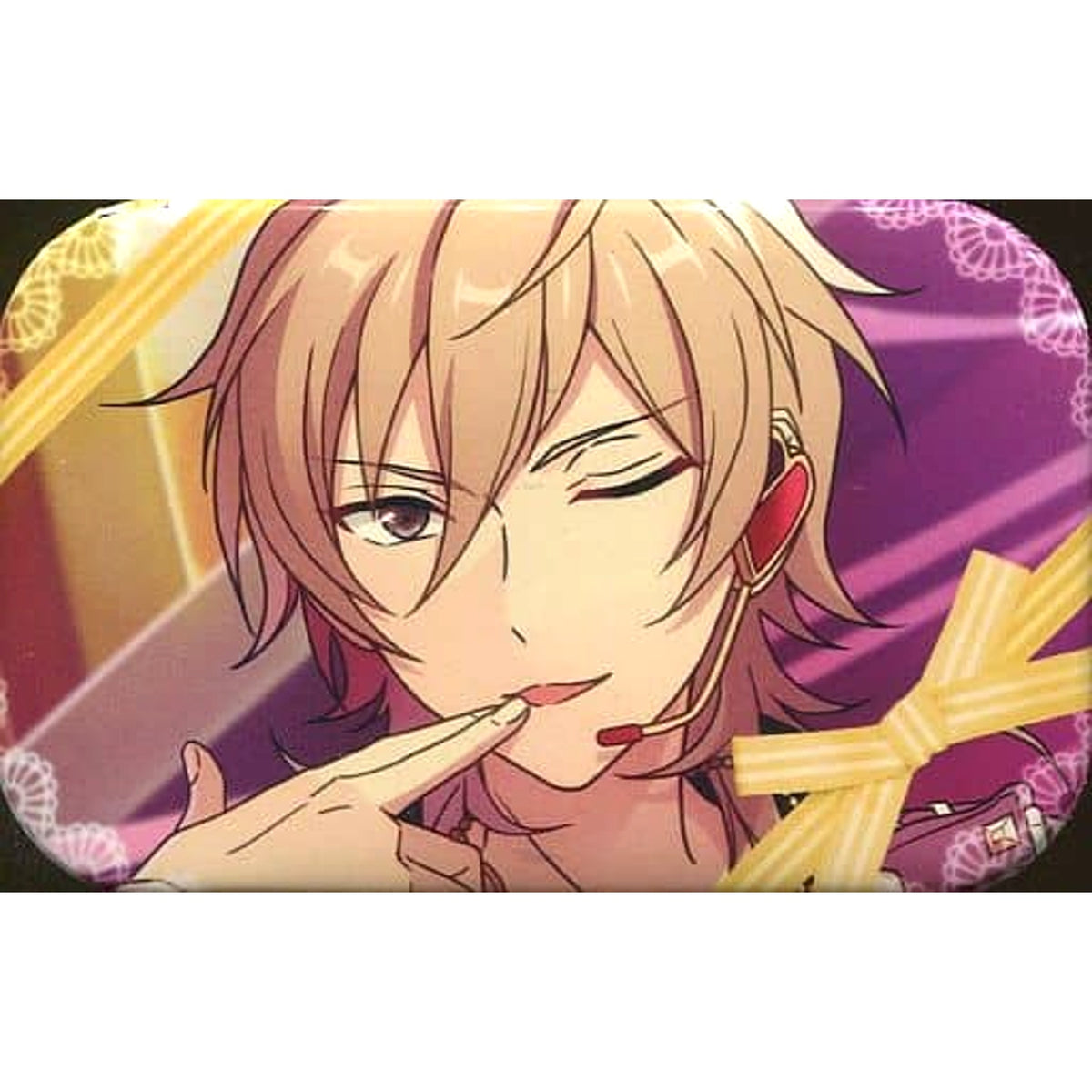 Ensemble Stars! Kaoru Hakaze Valentine Marukaku Can Badge 2019Ver. Buttons [USED]