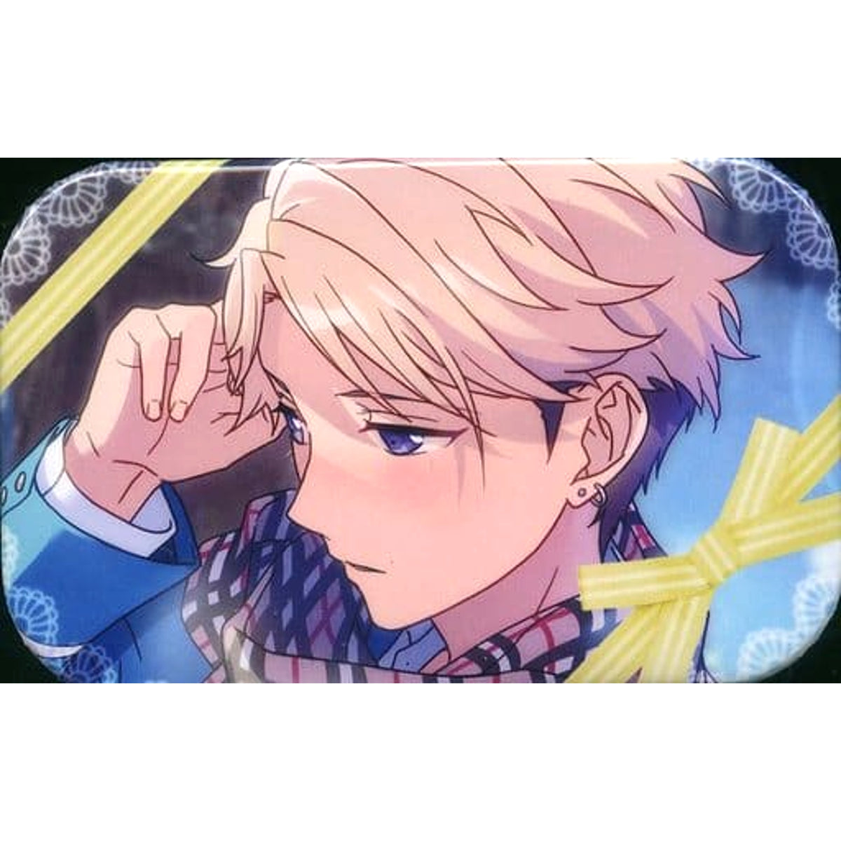 Ensemble Stars! Arashi Narukami Valentine Marukaku Can Badge 2019Ver. Buttons [USED]