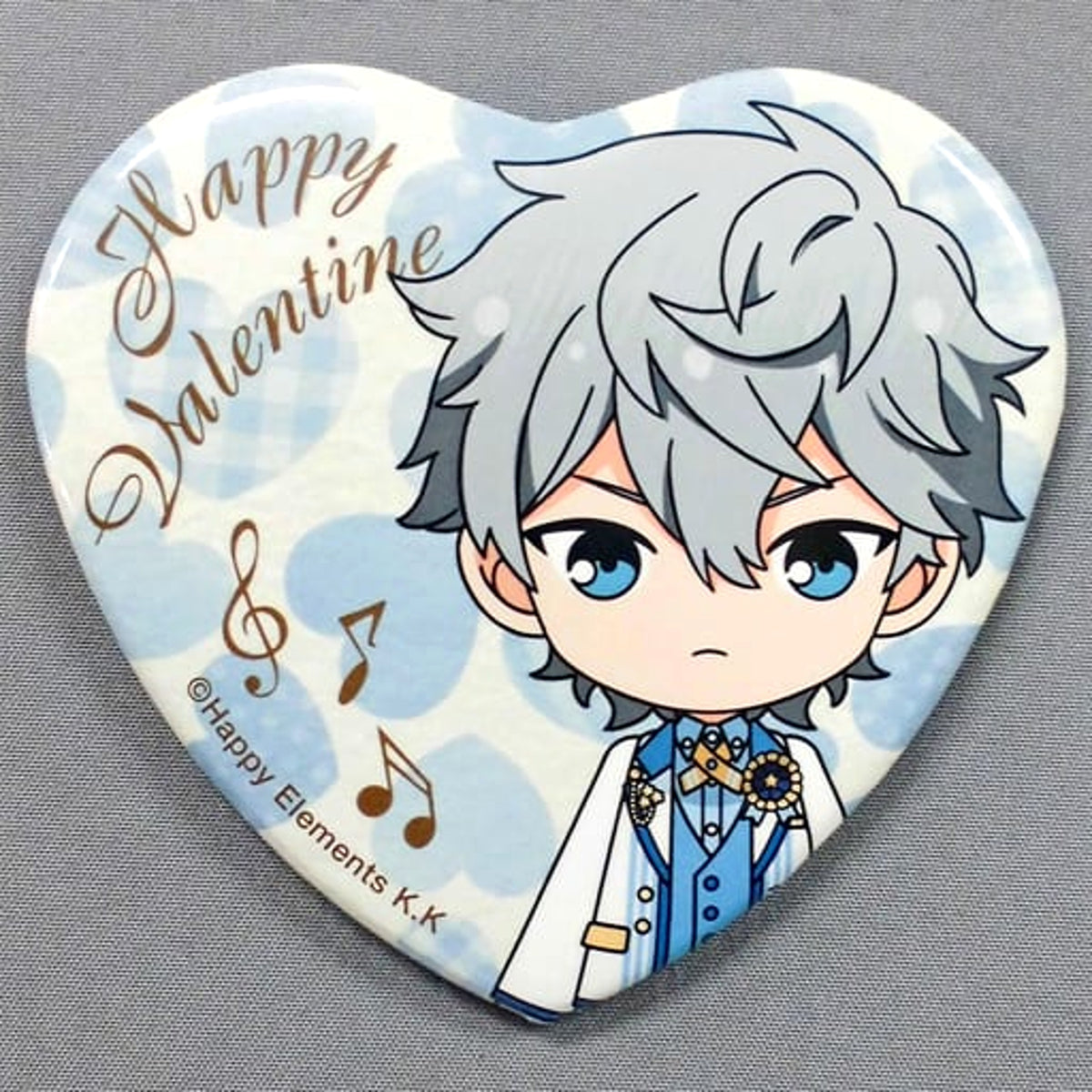 Ensemble Stars! Izumi Sena Valentine Heart Button 3rd Anniversary Group B Valentine Marukaku Button 2019 Ver. Purchase Bonus [USED]