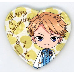 Ensemble Stars! Arashi Narukami Valentine Heart Can Badge 3rd Anniversary Group B Valentine Marukaku Can Badge 2019 Ver. Purchase Bonus Buttons [USED]