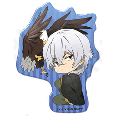 Bungo Stray Dogs Yukichi Fukuzawa Clear Clip Badge Winter Bird Buttons [USED]