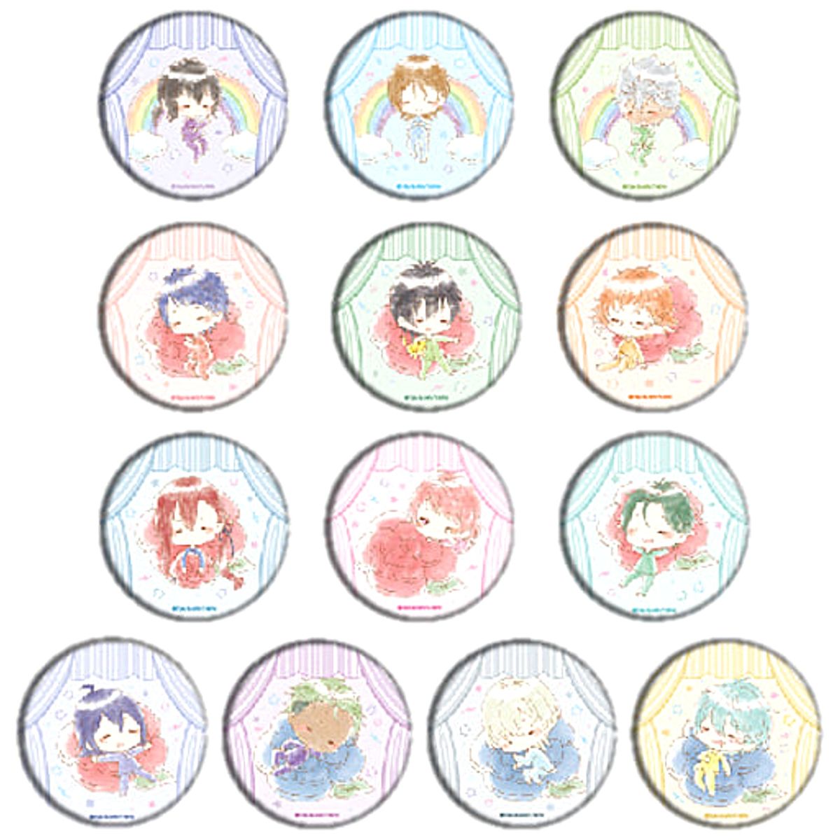 King of Prism Pride The Hero Koji Mihama & Others Can Badge 08 Suya Chara All 13 Types Set Buttons [USED]
