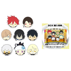 Zoku Touken Ranbu Hanamaru Aizen Kunitoshi & Others Yubi no Ue Series Design Pop Out! Nui Mascot Vol.2 B All 8 Types Set & Box Purchase Privilege Buttons [USED]