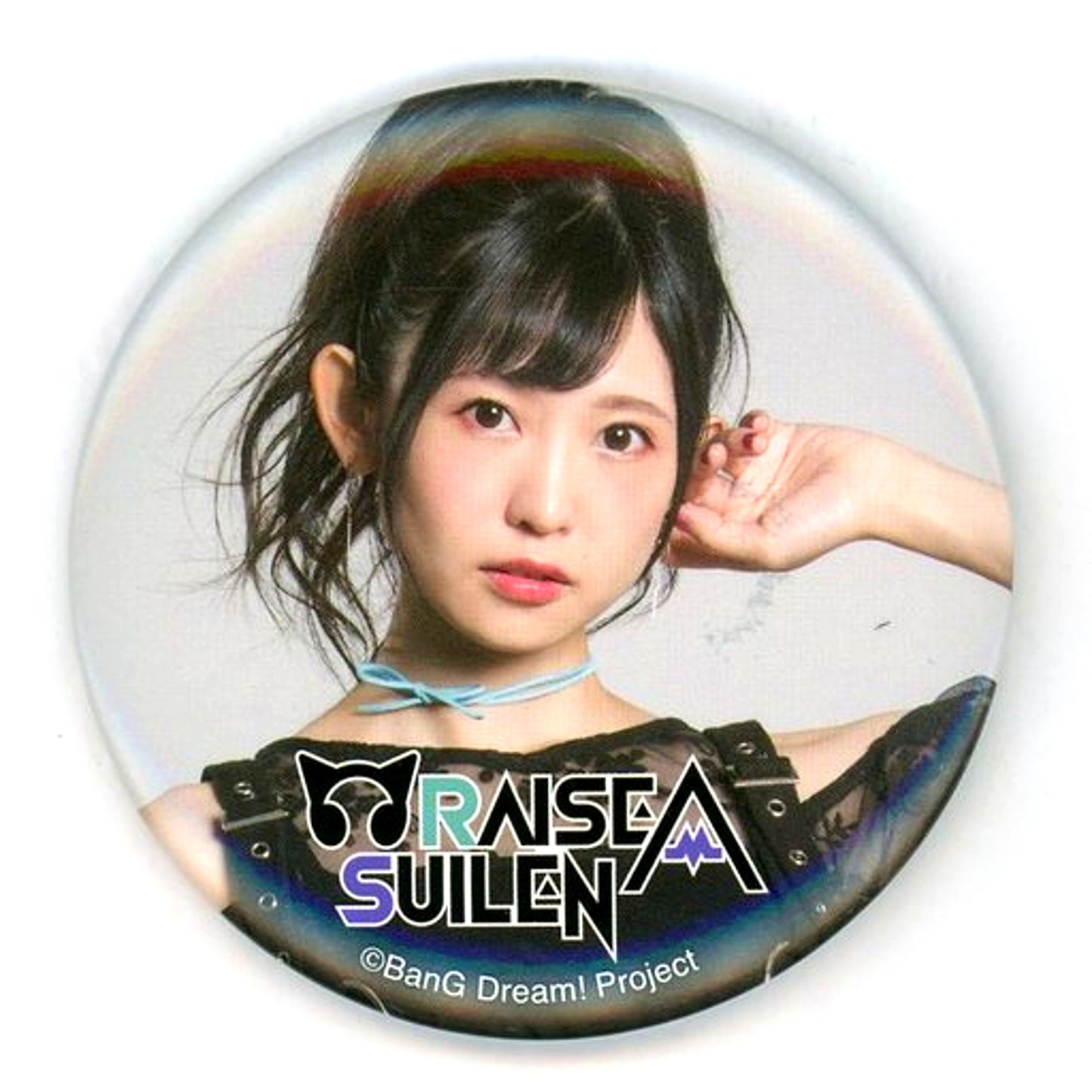 Riko Kohara Rokka Asahi Background Light Gray RAISE A SUILEN BanG Dream! Artist Trading Button [USED]