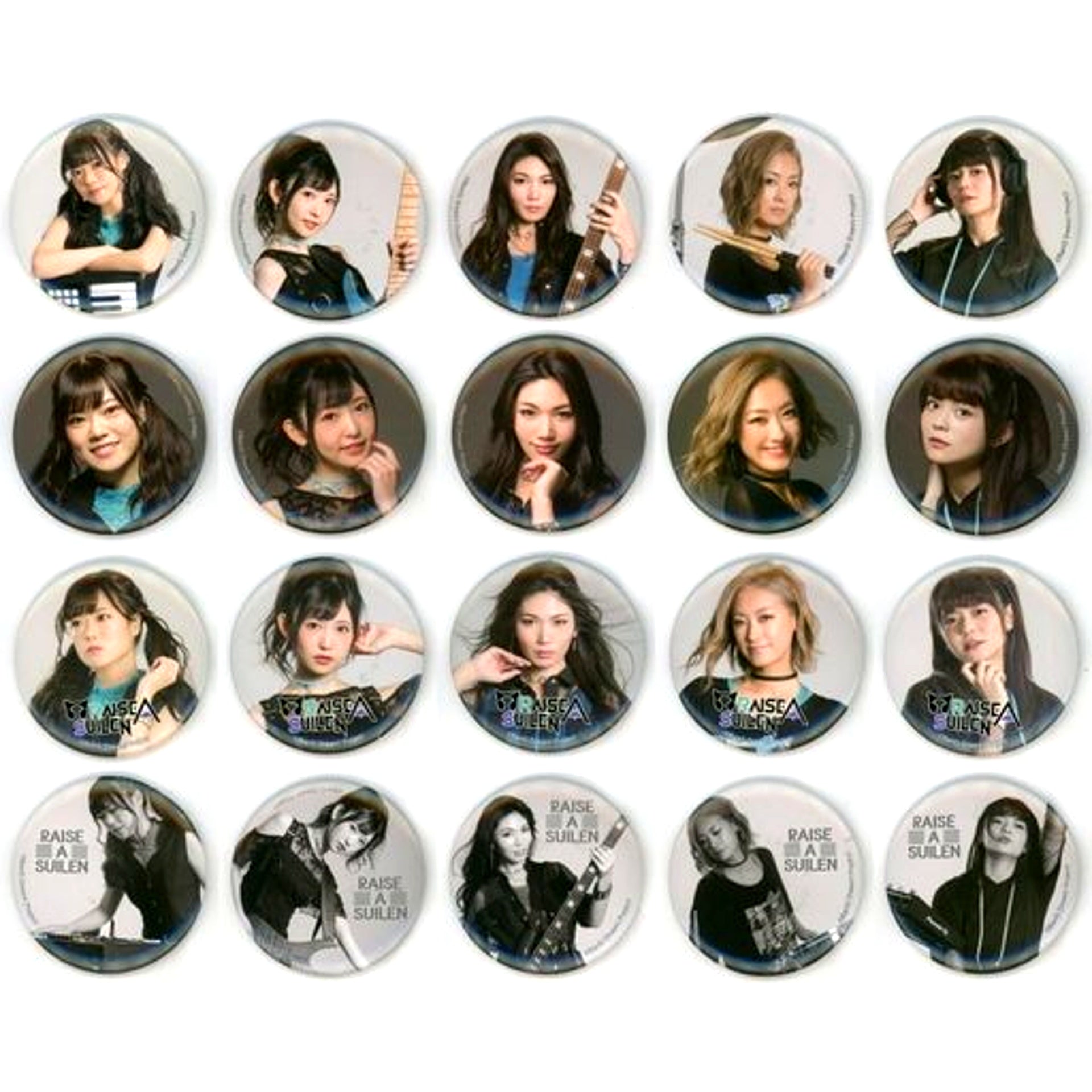 Set of 20 RAISE A SUILEN BanG Dream! Artist Trading Button [USED]