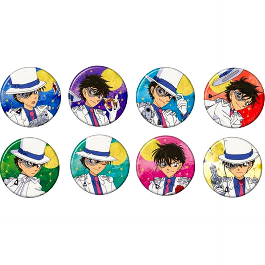 Set of 8 Detective Conan Character Button Collection Full of Kid 3rd [USED]