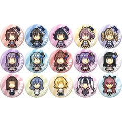 Bang Dream! 7thLive Tae Hanazono & Others Trading 8Bit Dot Can Badge All 15 Types Set Buttons [USED]