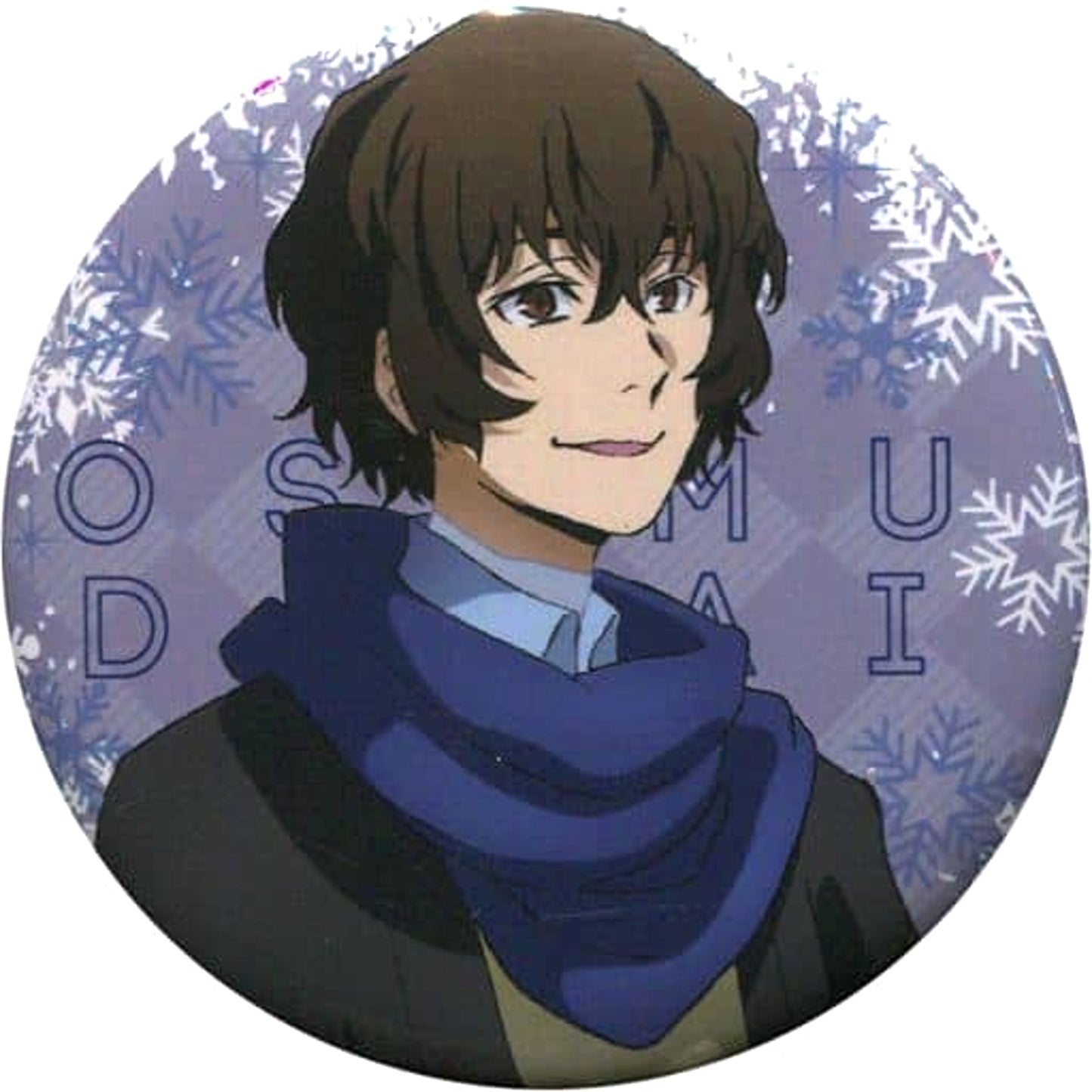 Bungo Stray Dogs Osamu Dazai Secret Can Badge Newly Drawn Snow Scene Armed Detective Agency Sales Department Marui Branch Limited Buttons [USED]