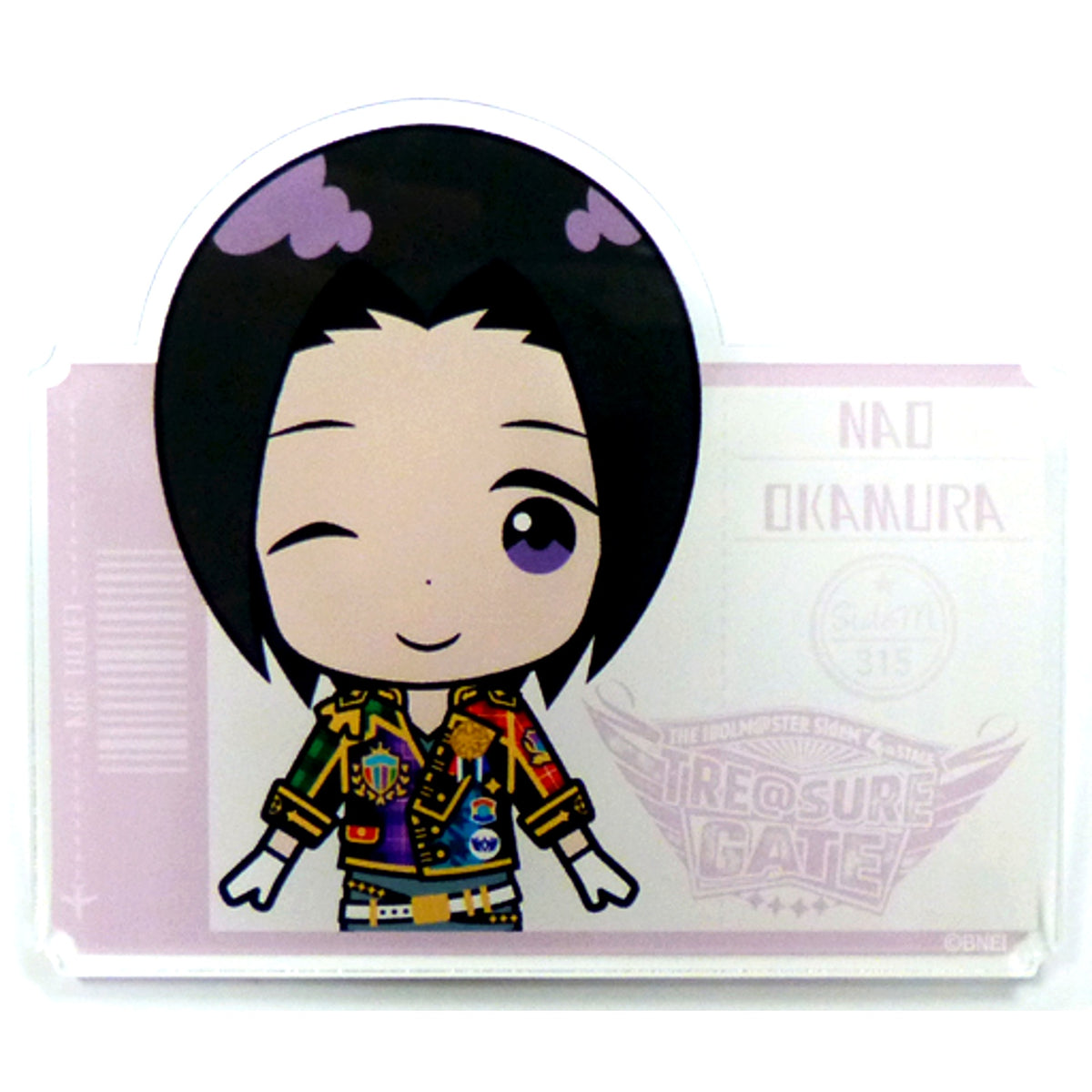 Nao Okamura THE IDOLM@STER SideM 4th STAGE TRE@SURE GATE Official Produce Button [USED]