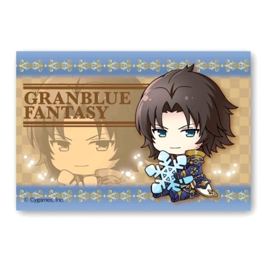 Granblue Fantasy Lancelot Gyugyutto Big Square Can Badge Buttons [USED]
