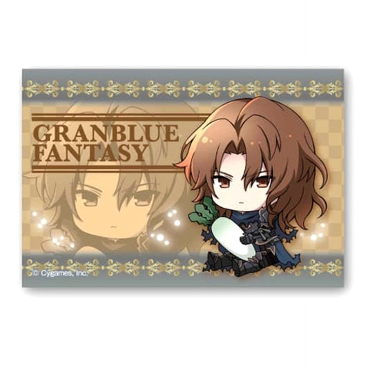 Granblue Fantasy Siegfried Gyugyutto Big Square Can Badge Buttons [USED]