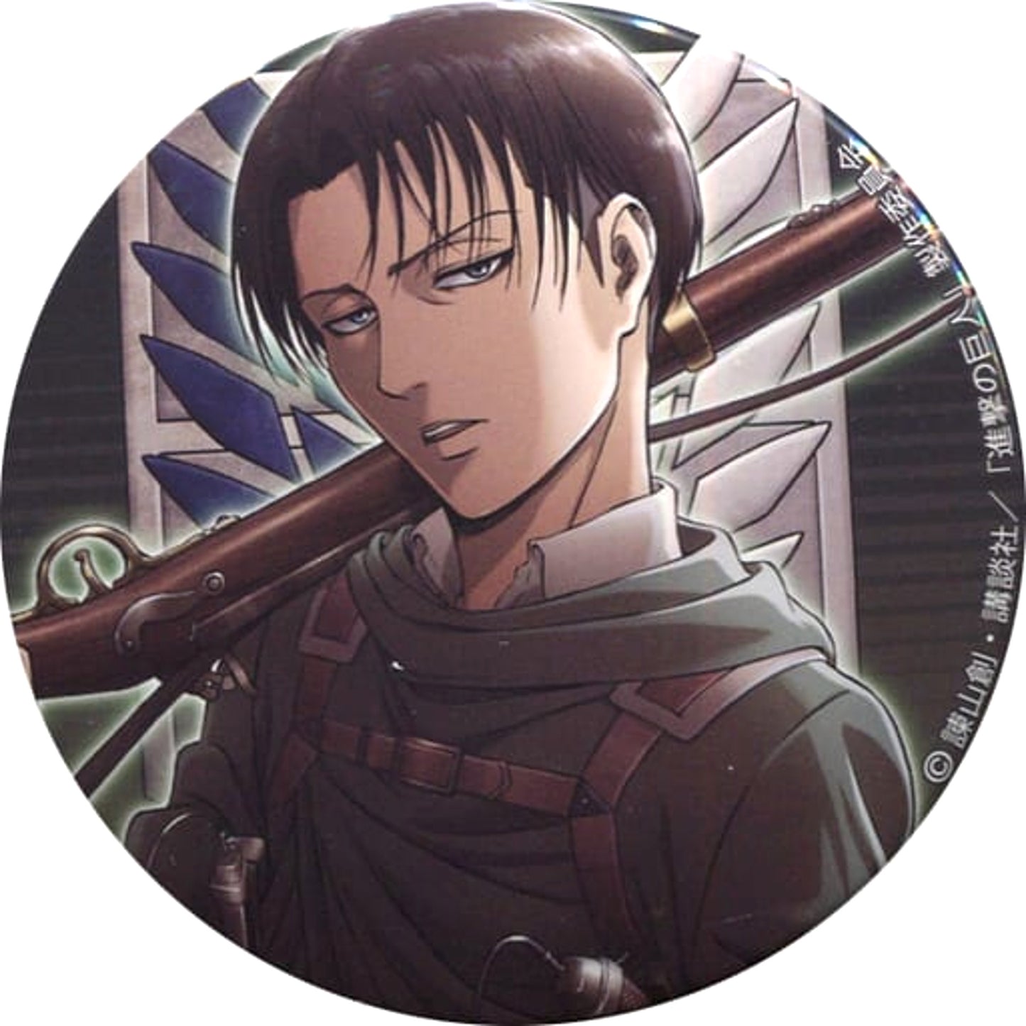Attack on Titan Season 3 Levi Ackerman Character Badge Collection Buttons [USED]