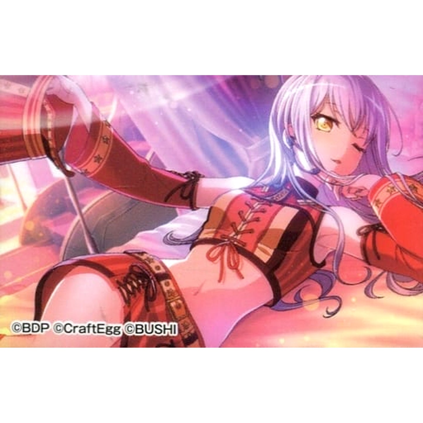 BanG Dream! Girls Band Party! Yukina Minato Square Badge LAWSON Limited Buttons [USED]